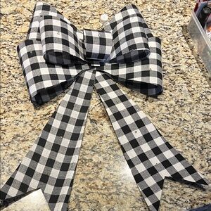 🎀Large Buffalo Check Light-Up Christmas Bow | Farmhouse Lumberjack Decor